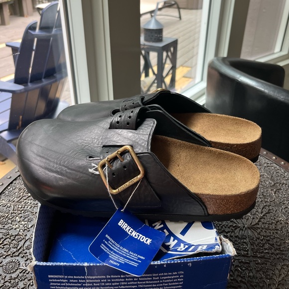 BIRKENSTOCK BOSTON BOLD GAP CLOGS IN BLACK 46 13 - Picture 7 of 12